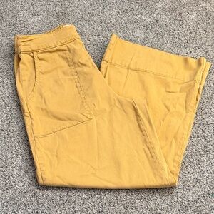 C&C California yellow high rise pants size small